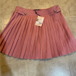 Missguided + Mauve Pleated Mini Skirt